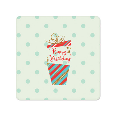 Fridge Magnet Square - Birthday